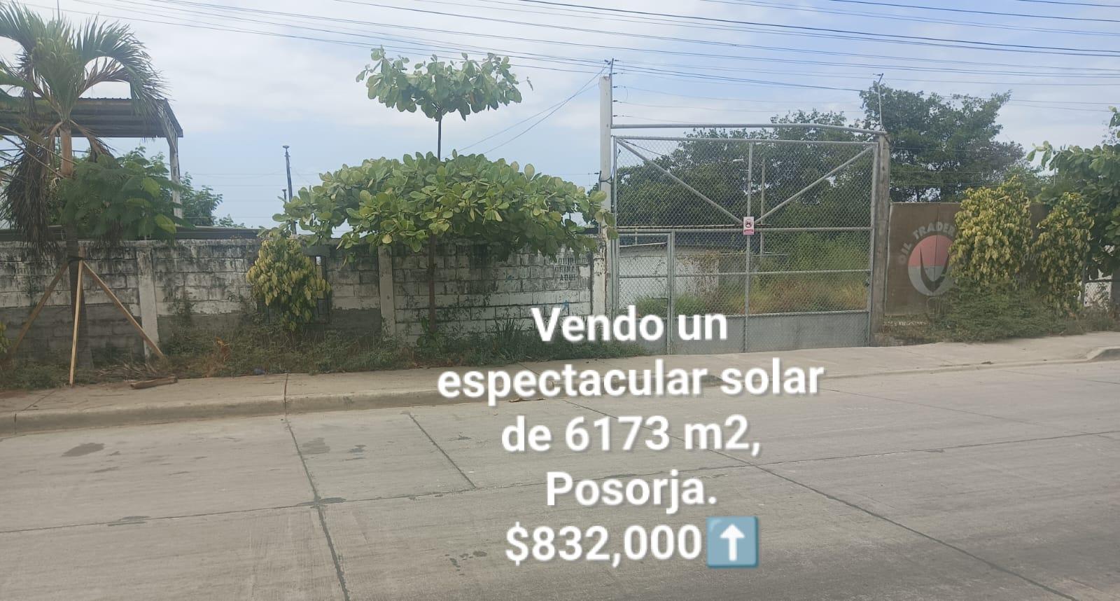 Terreno de venta de 6173 m2 en Posorja