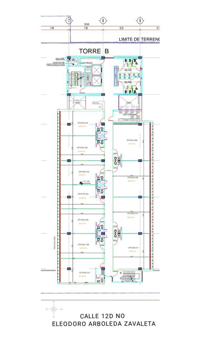 Oficina en alquiler en Guayas | Guayaquil | Norte de Guayaquil, ALQUILO OFICINA EN EDIFICIO DE LAS AMERICAS, 571 m²