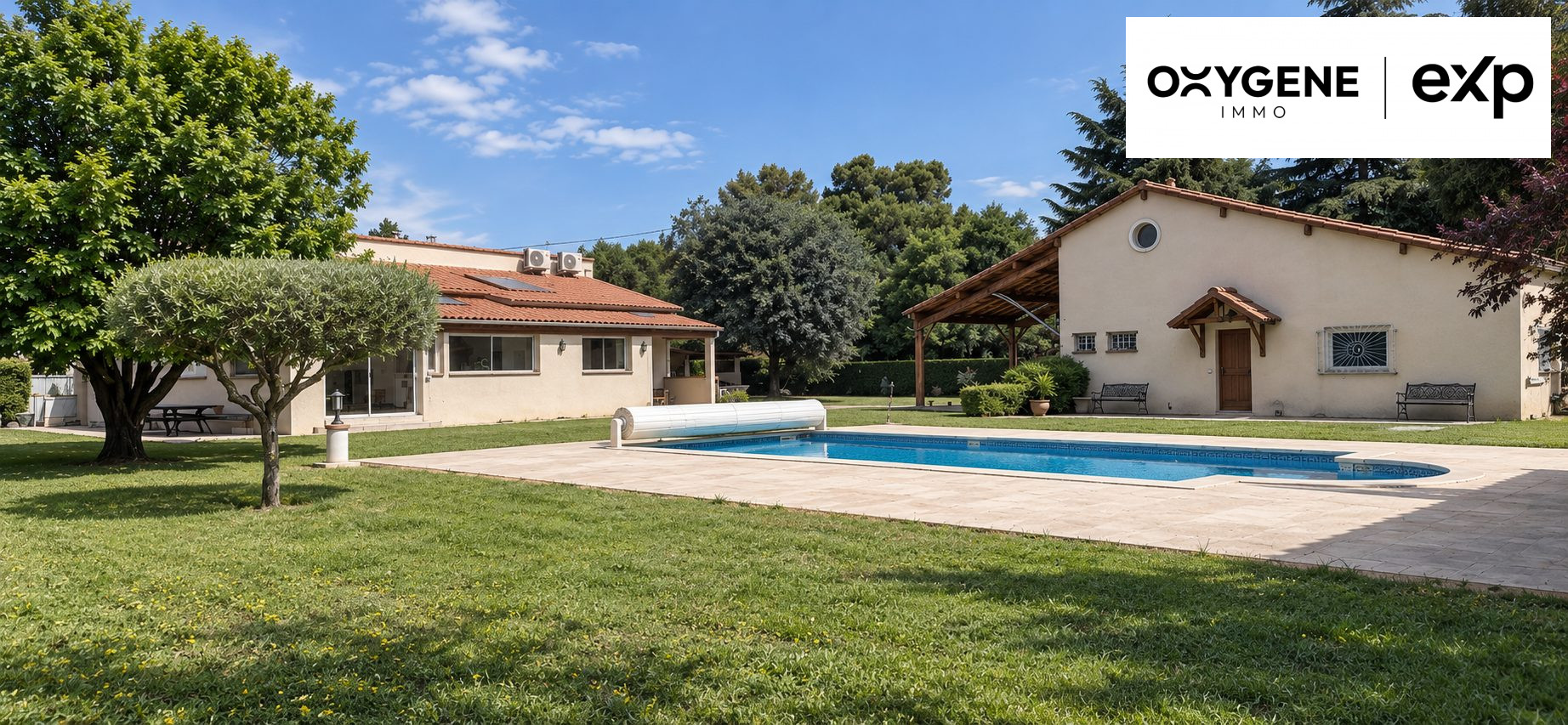 Viager occupé – Maison plain-pied, piscine et dépendances à Palau-del-Vidre (66)