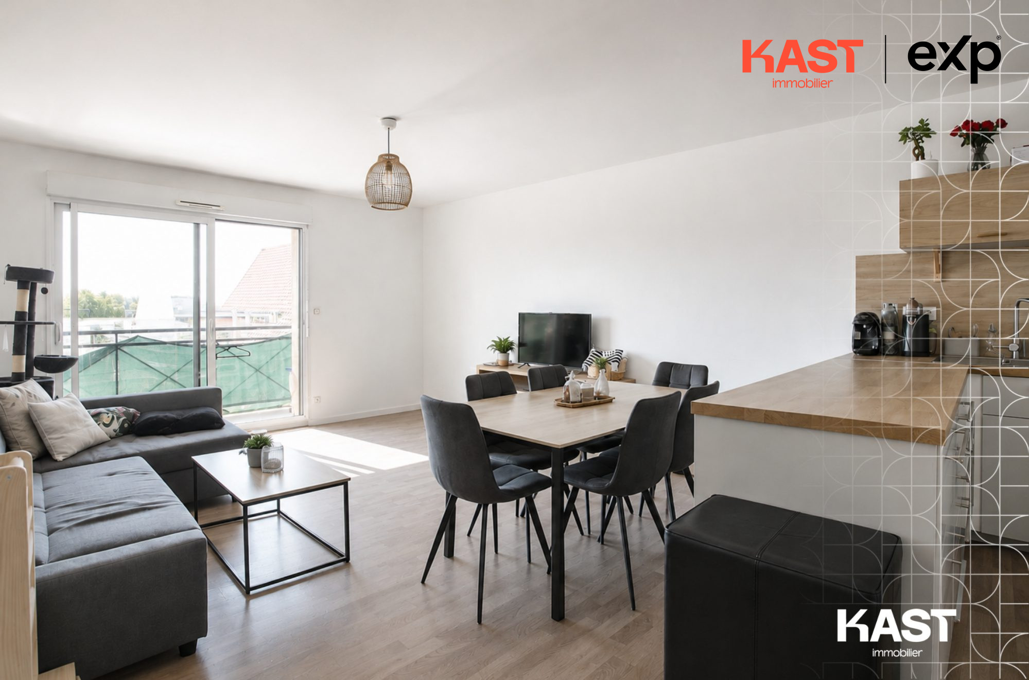 T3 avec ascenseur, balcon et garage – Domagné