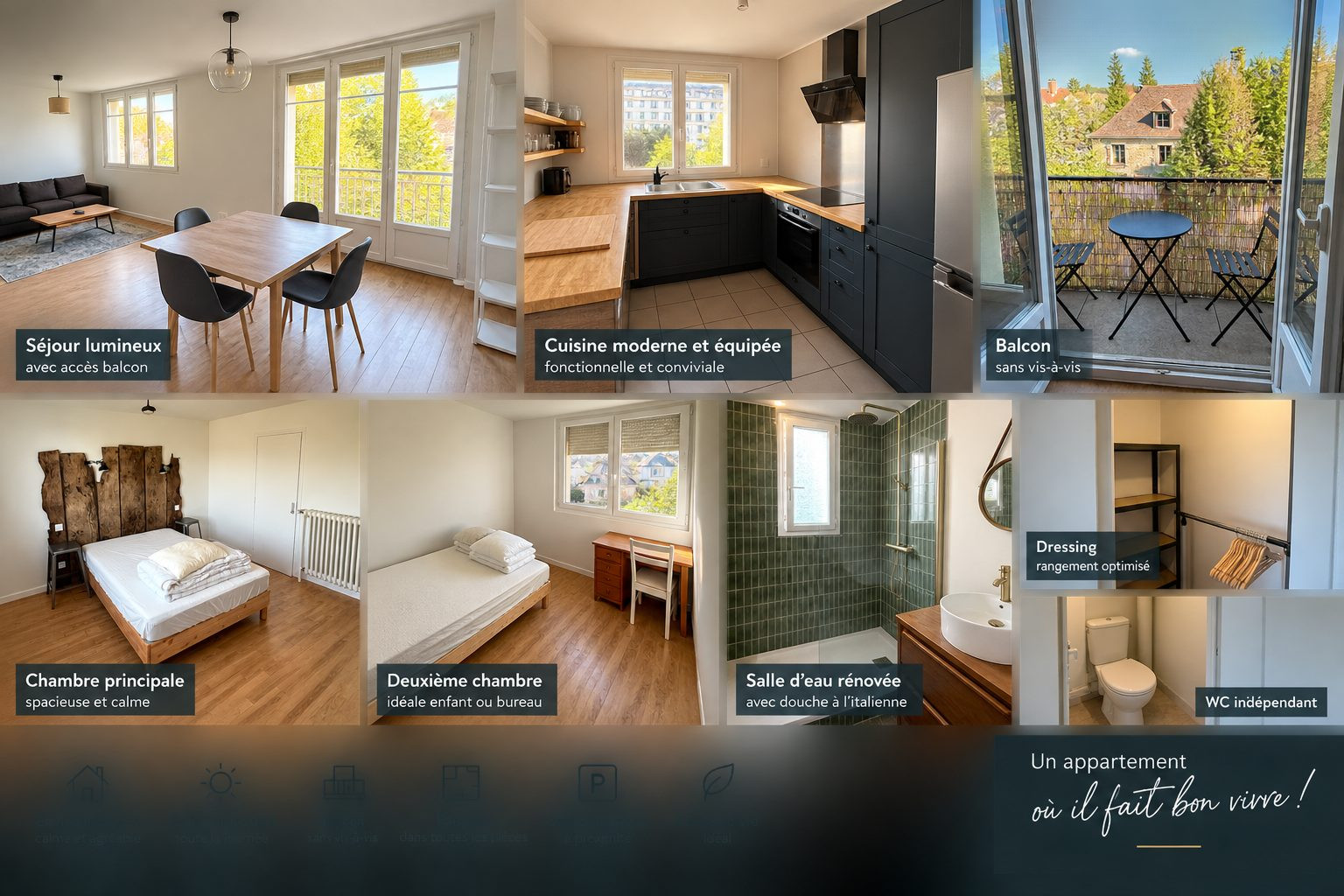 Appartement for rent in Besançon, 66 m²