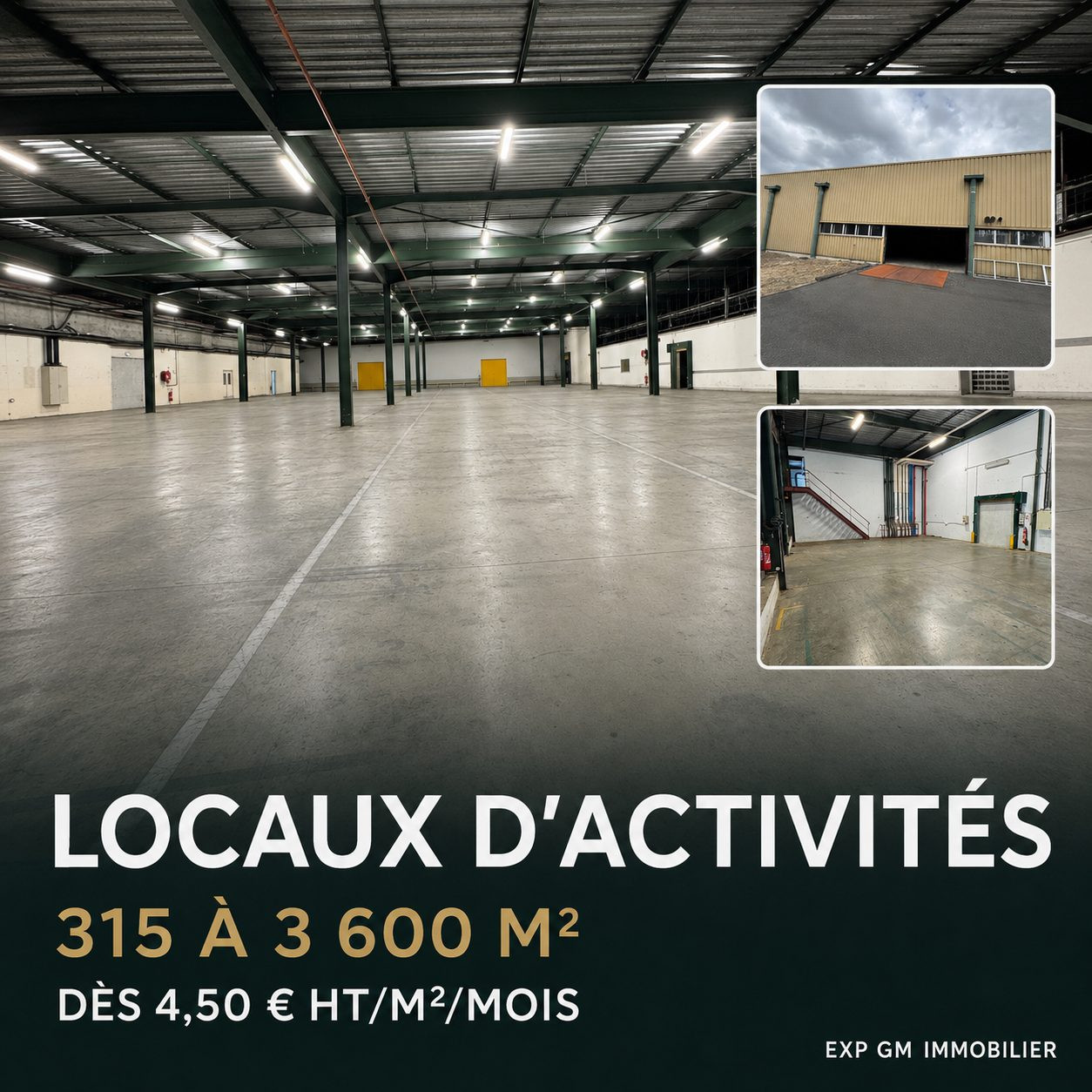 PONTONX - LOCAUX COMMERCIAUX TOUTE SURFACE