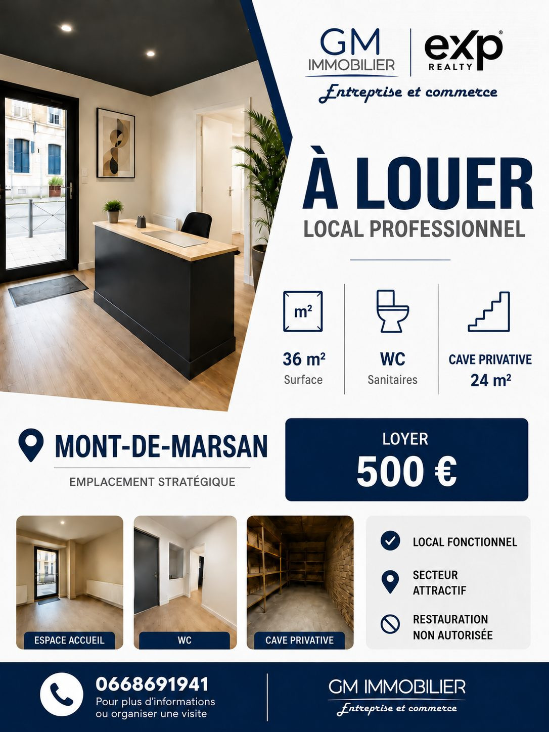 Immobilier pro à louer à Mont-de-Marsan
