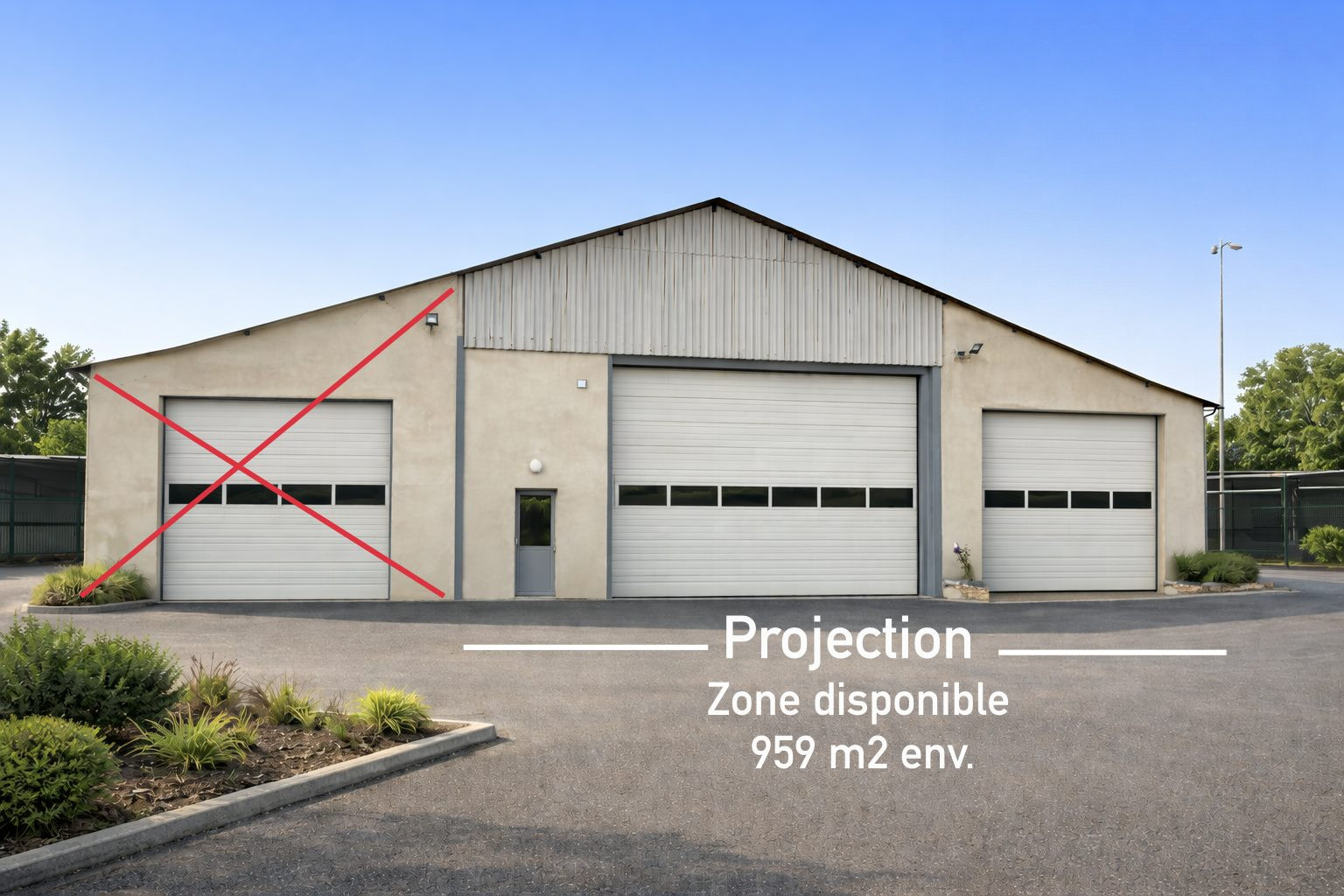 Entrepôt 959 m2 utiles - Fontenay Trésgny
