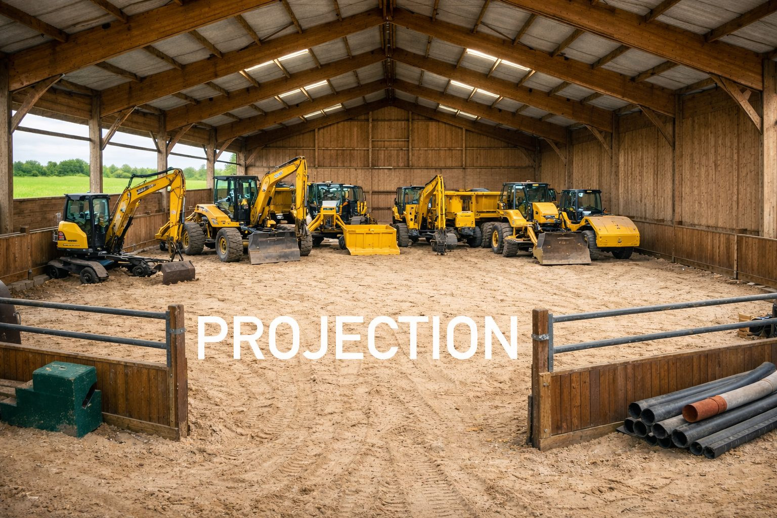 Terrain et entrepôt de stockage