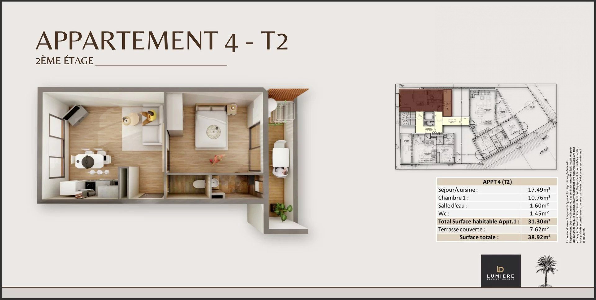 SAINT-DENIS / NEW T2 APARTMENT / PREMIUM STANDING 5