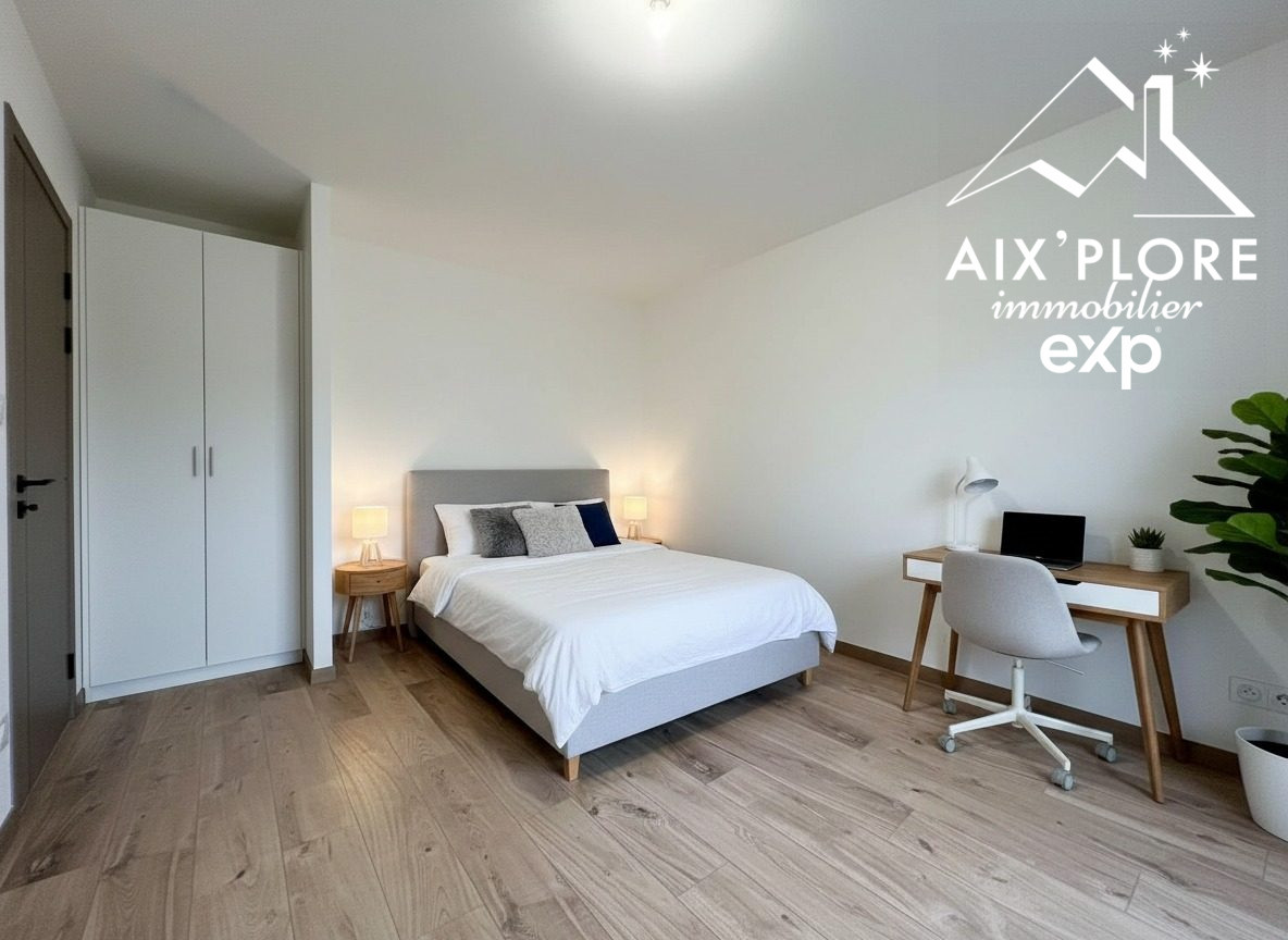 SALE – 2-ROOM APARTMENT WITH GARDEN – GRÉSY-SUR-AIX 51.05 m² – Ground Floor – Terrace + Private Garden 4