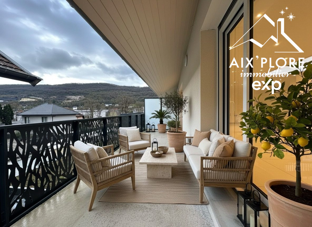 FOR SALE – 4-BEDROOM APARTMENT WITH HIGH-END FINISHES – GRÉSY-SUR-AIX 108.72 m² – North/South Facing – 2nd and Top Floor 4