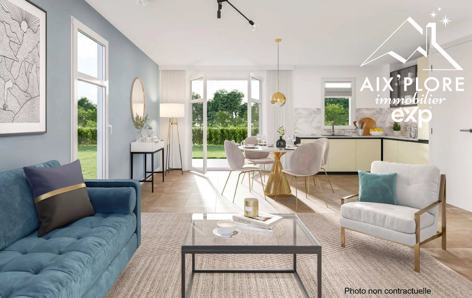 Vends appartement T3 Myans avec balcon et garage
