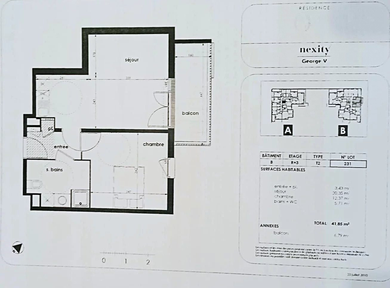 Appartement à vendre à Montpellier, 43 m²