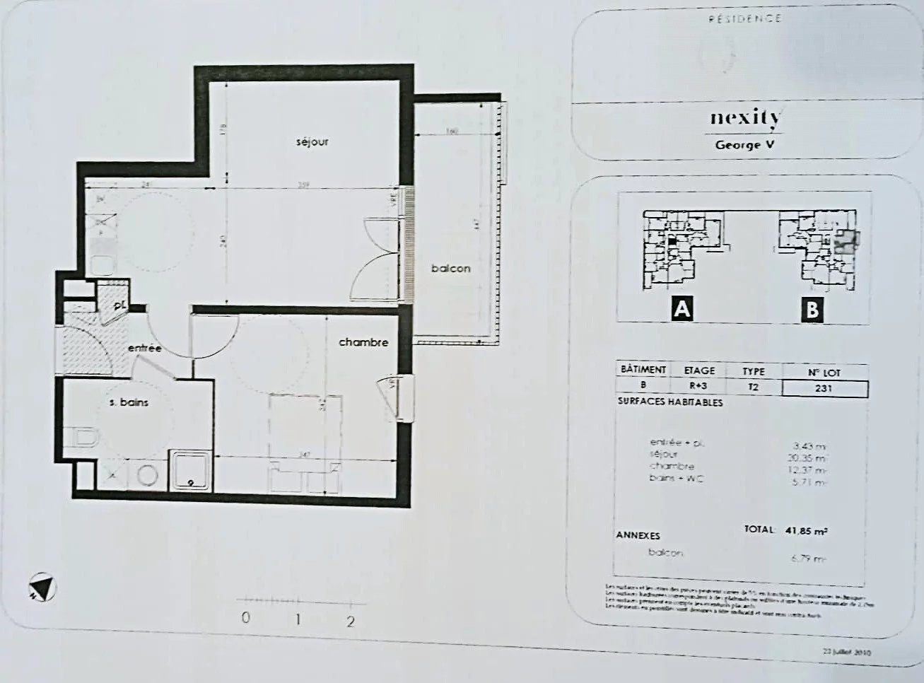 Appartement à vendre à Montpellier, 43 m²