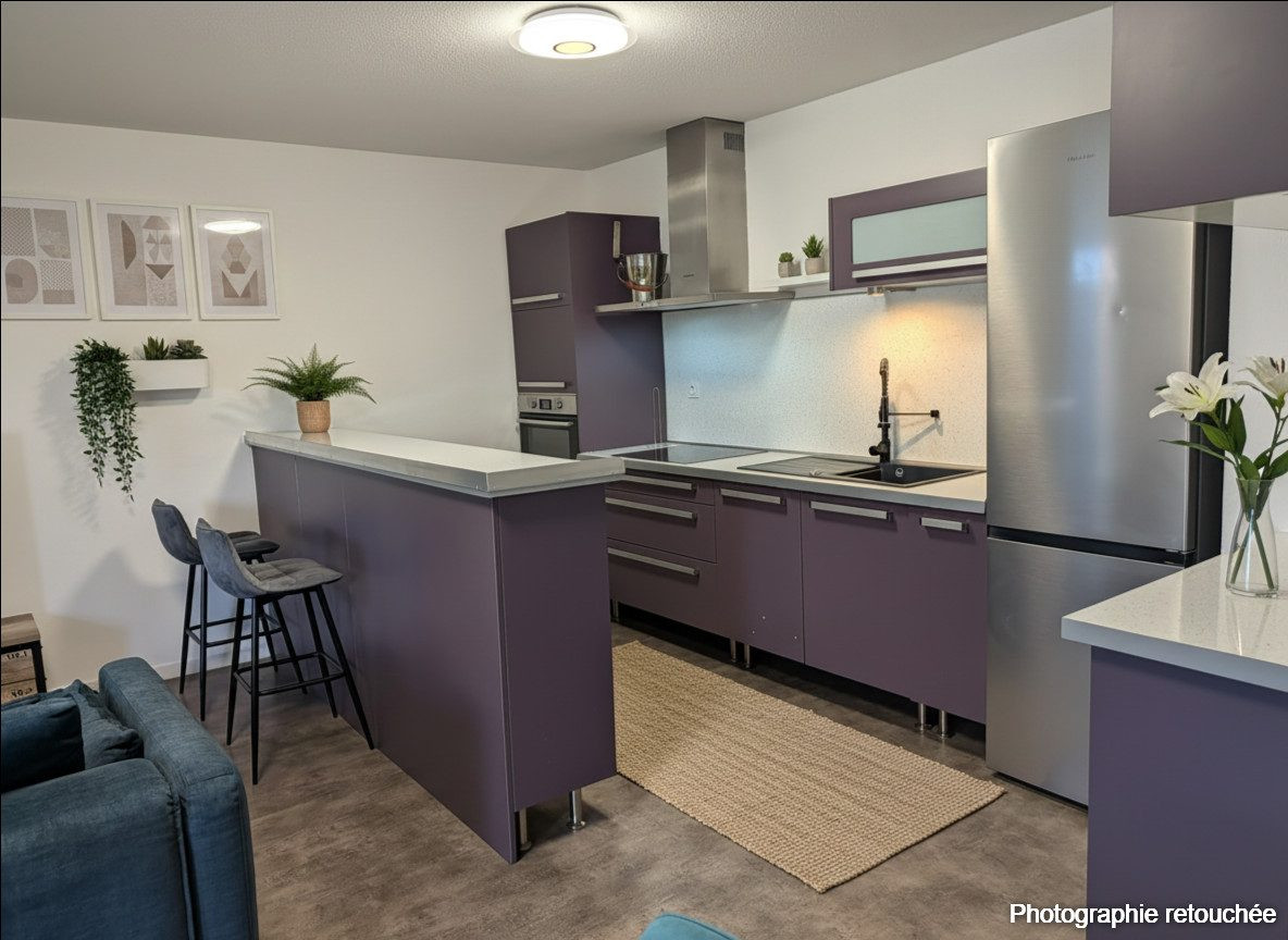 2-room apartment of 46.94m², outdoor space of 60m² + 1 parking 3