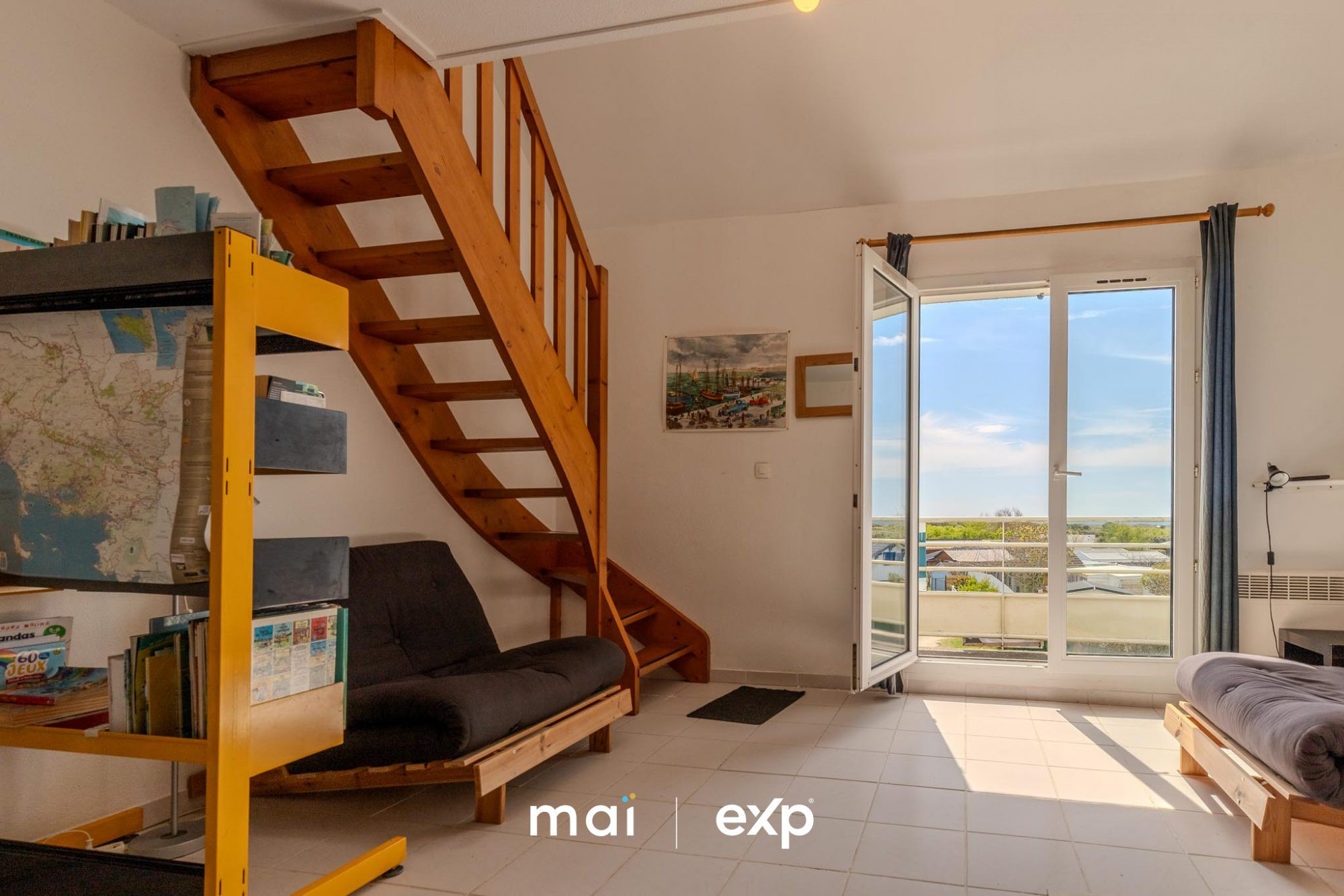 Duplex vue mer à vendre à Erdeven – 35 m² face à l'océan, balcon sud et piscine