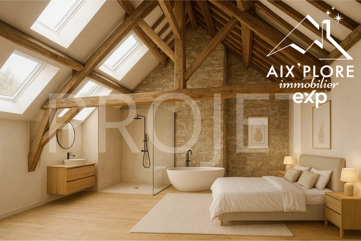 Combles aménageables - 210 m² - St GENIX LES VILLAGES