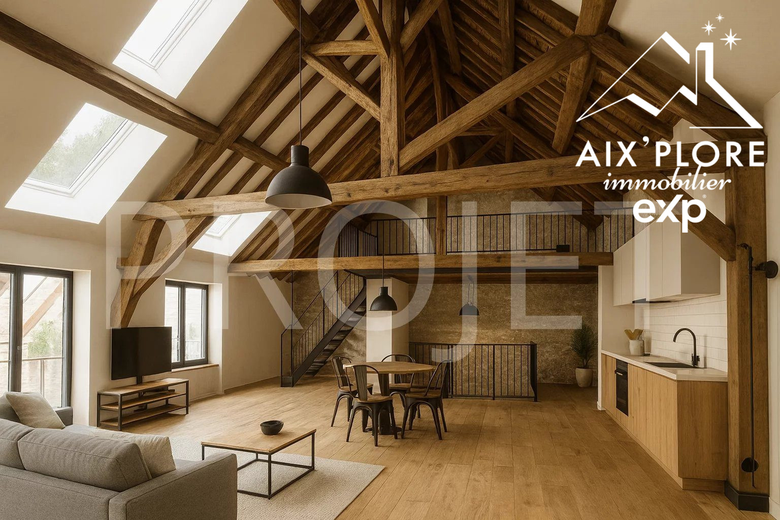 Combles aménageables - 210 m² - St GENIX LES VILLAGES