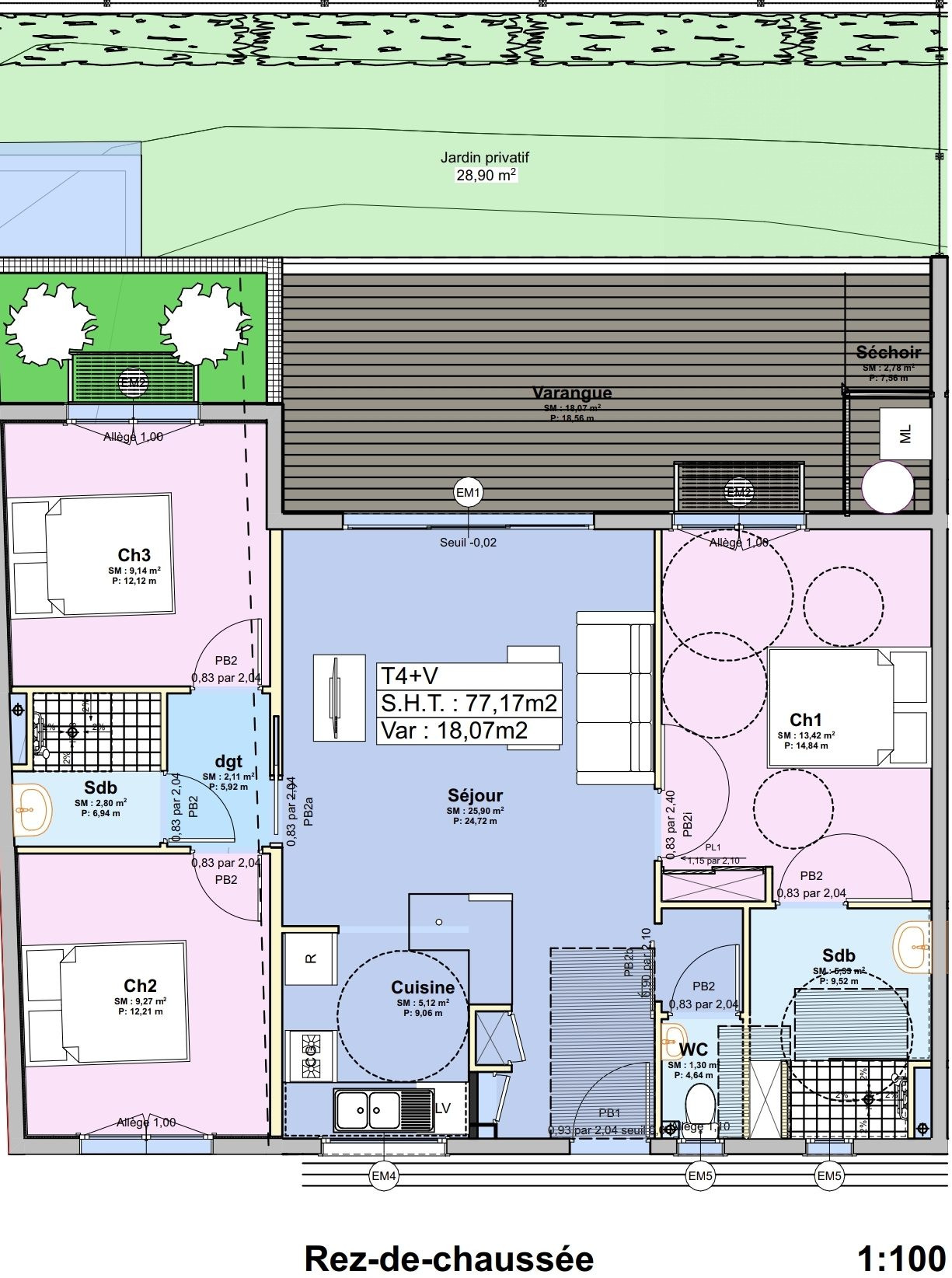 Appartement à vendre à Saint-Paul, 86 m²