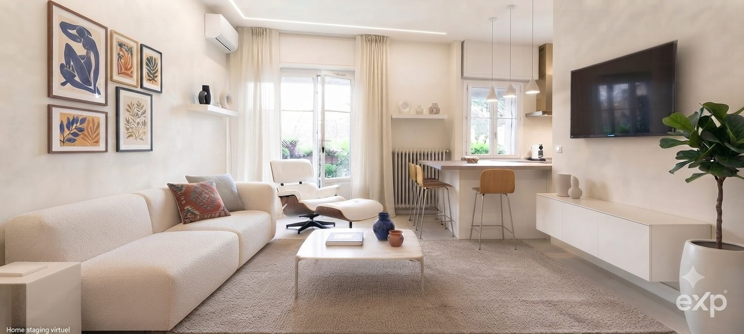 Magnificent 2-bedroom apartment of 51.29 m² (67 m² gross) with terrace — luxury residence in Cannes, Lower Carnot 2