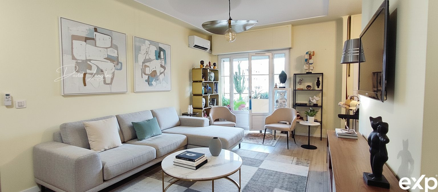 Magnificent 2-bedroom apartment of 51.29 m² (67 m² gross) with terrace — luxury residence in Cannes, Lower Carnot 4