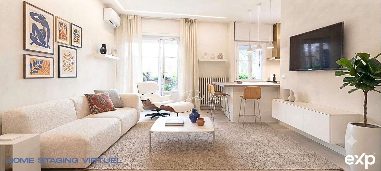 Magnifique 2 pièces de 51,29 m² (67 m² au sol) avec terrasse — résidence de standing à Cannes, bas Carnot