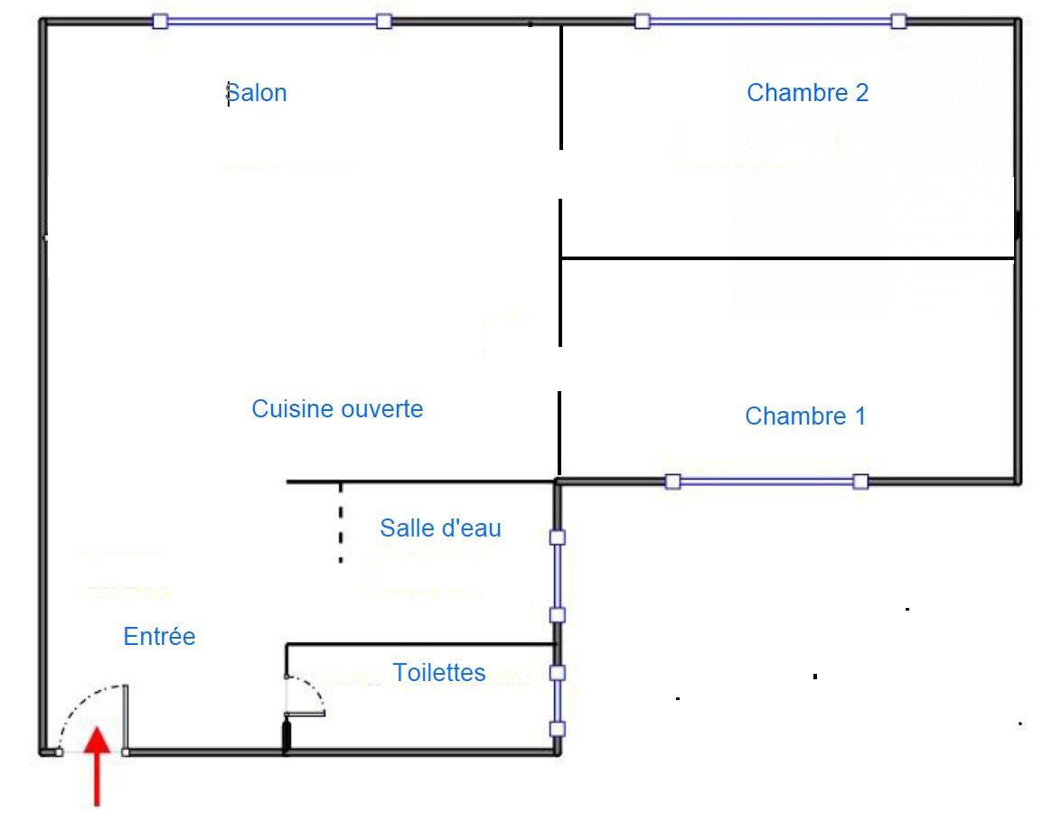 Appartement 3 pièces 56 m² · à Paris · 56 m² · 405 000 €