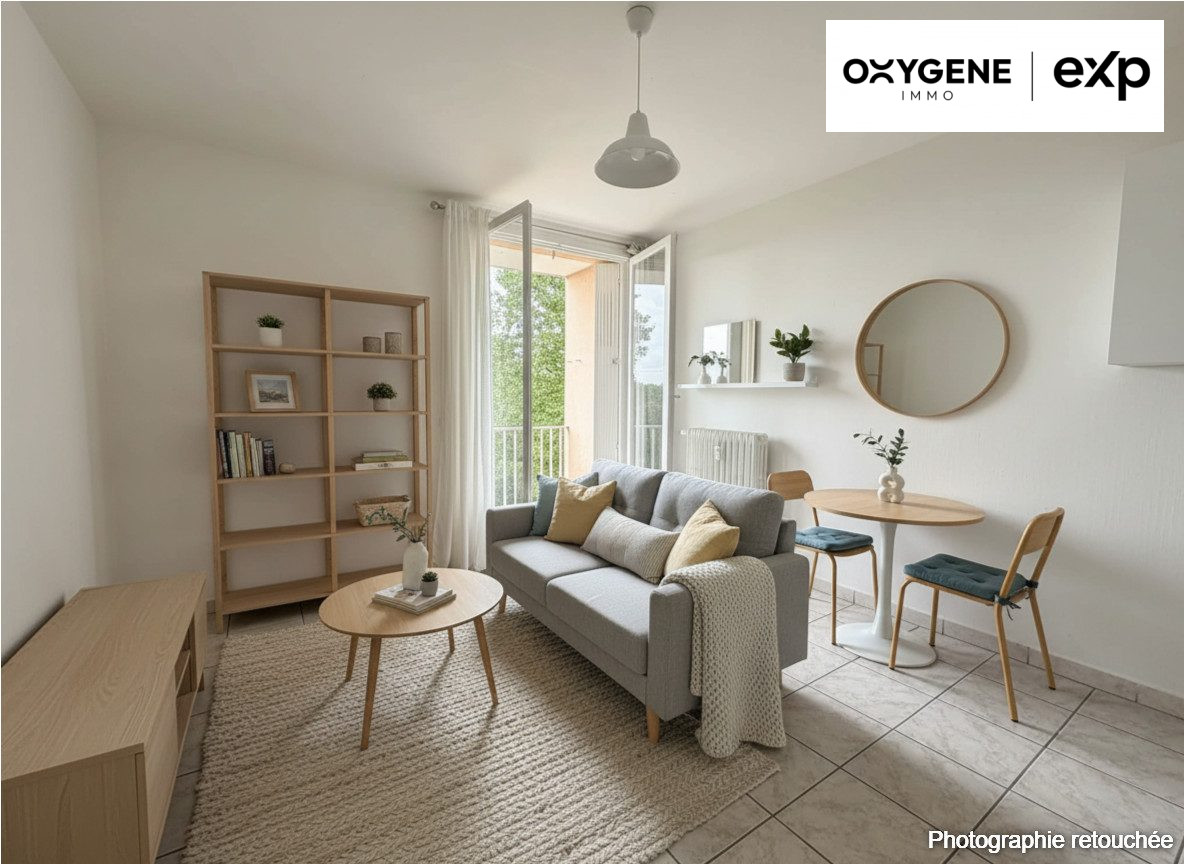 Studio 18 m² balcon, rentable, prêt à louer
