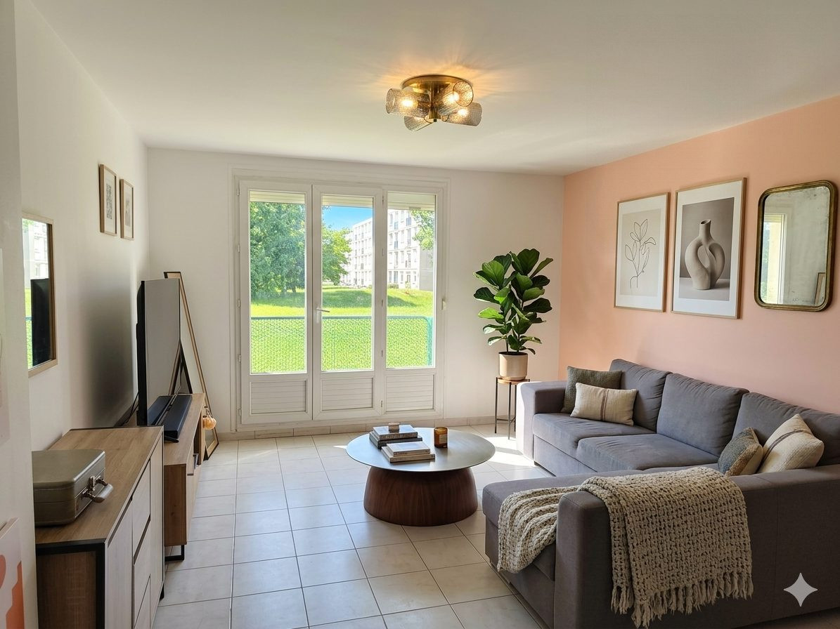 Appartement 3 pièces rénové avec cave et stationnement