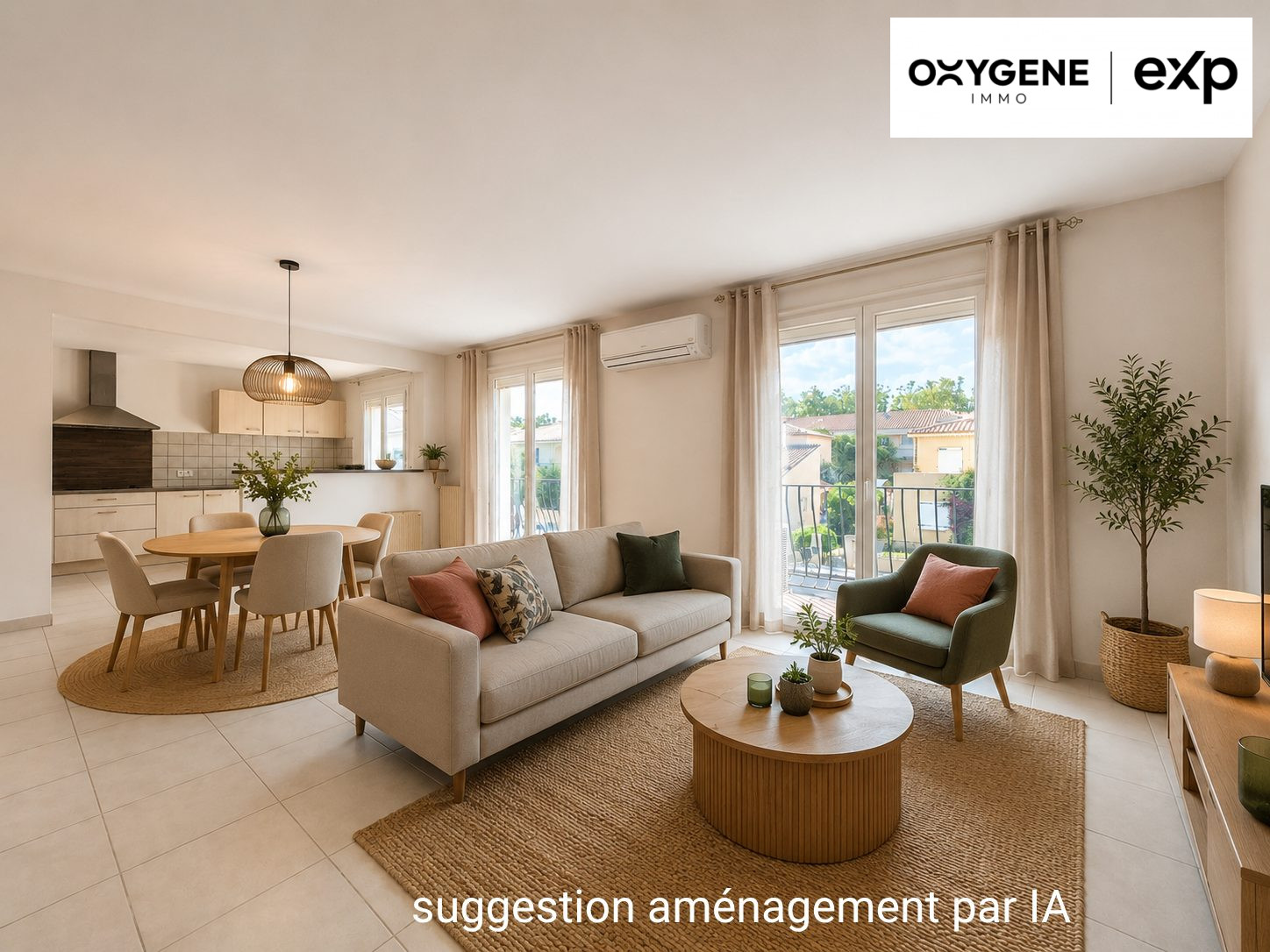 Bel appartement traversant avec garage