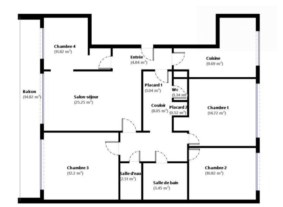 Appartement à vendre à Paris, 106 m²