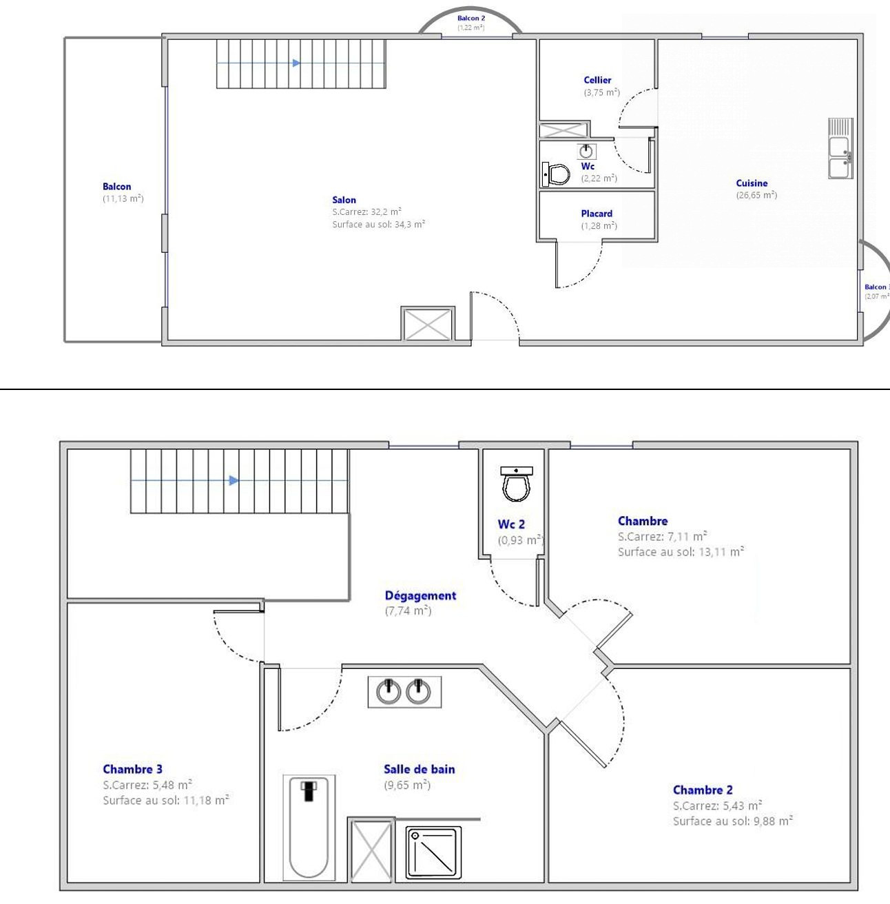Appartement 4 pièces 102 m² · à Annemasse · 102 m² · 465 000 €