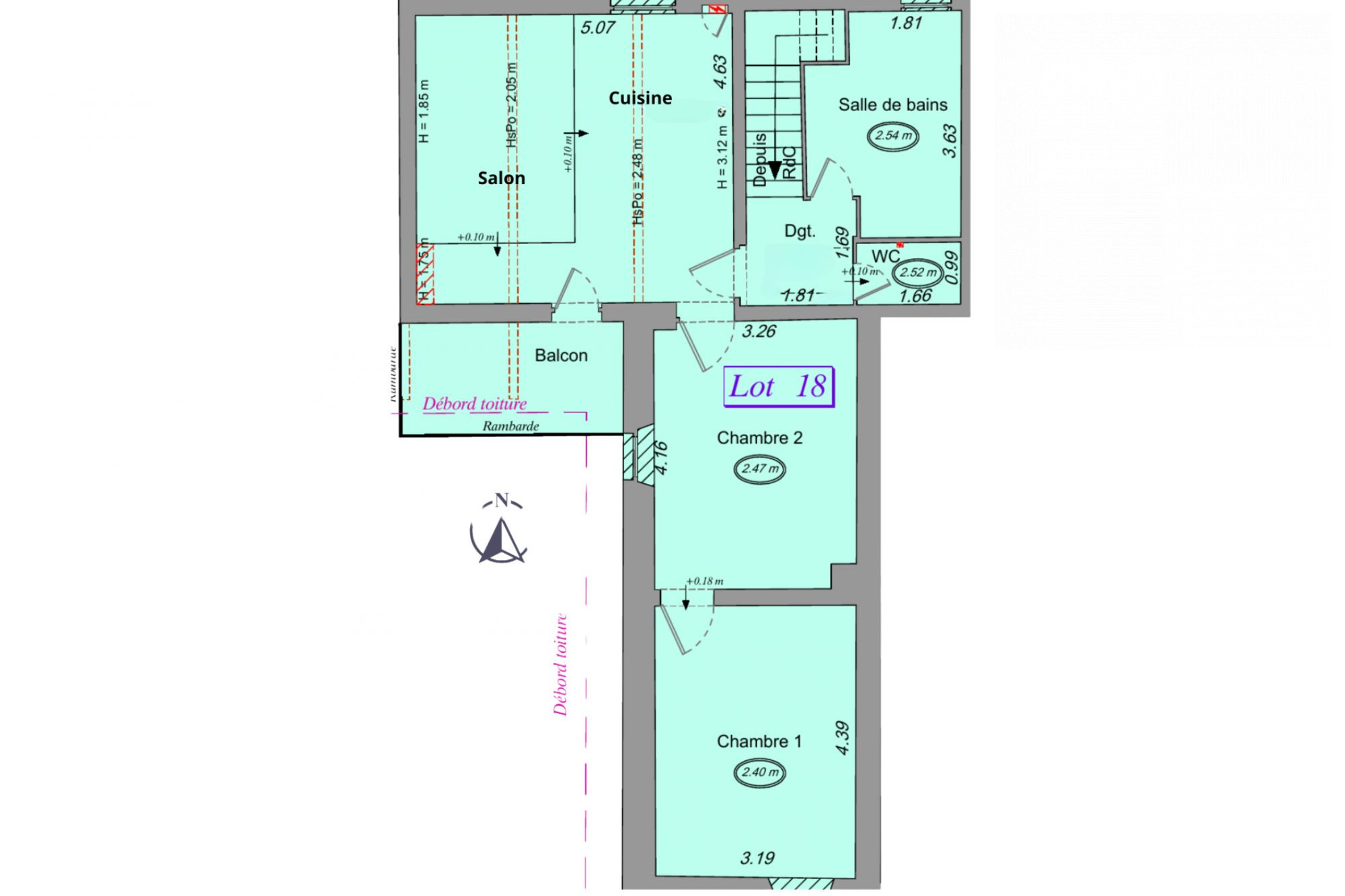 Appartement 3 pièces 64 m² · à Marignier · 64 m² · 167 000 €