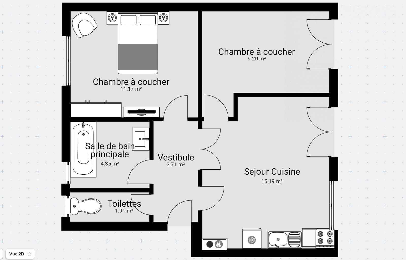 Appartement 2 pièces 45 m² · à Vannes · 45 m² · 162 250 €
