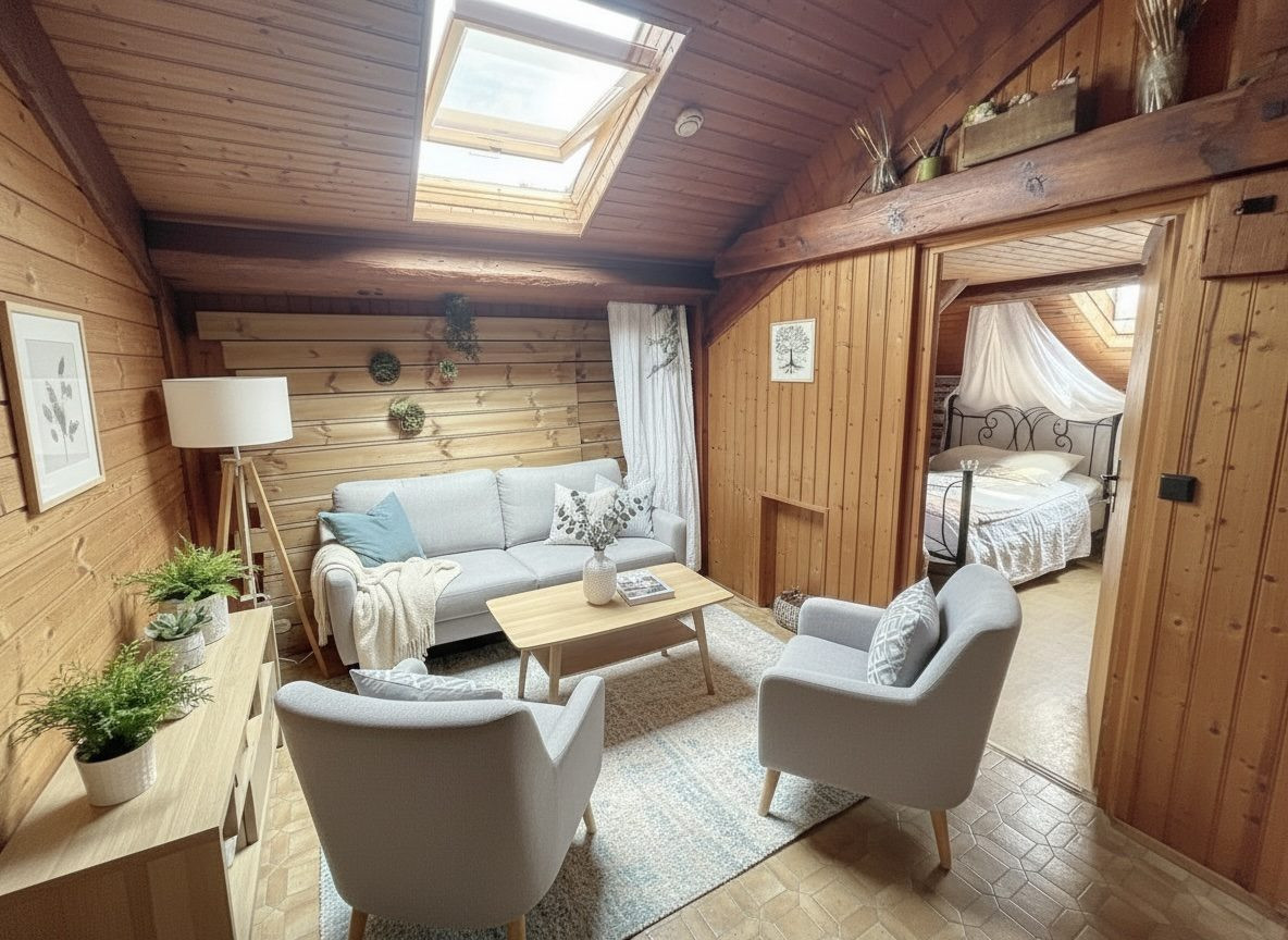 Appartement lumineux de 25 m² (loi Carrez) / 30 m² au sol, situé au dernier étage dans le quartier Saint-Esprit à Bayonne