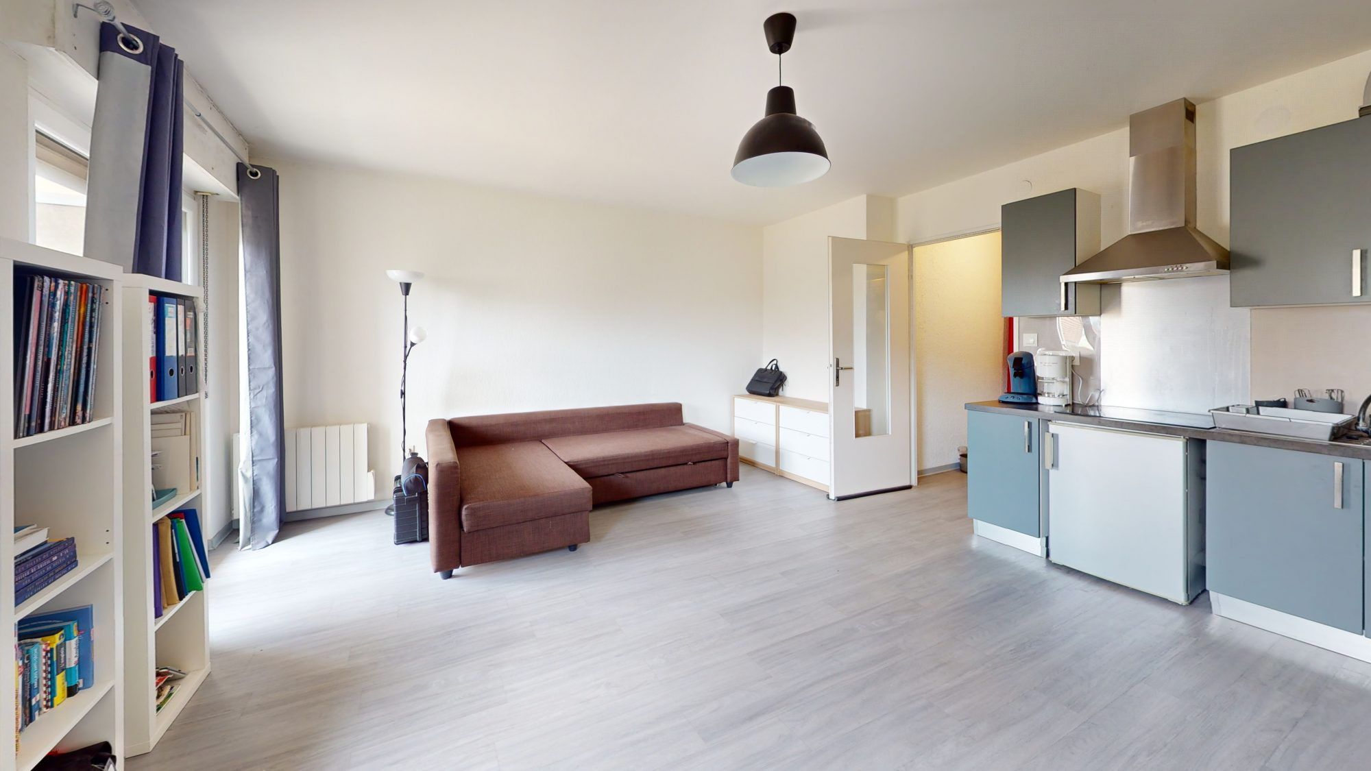 F1 de 31,25 m² avec balcon, ascenseur et garage
