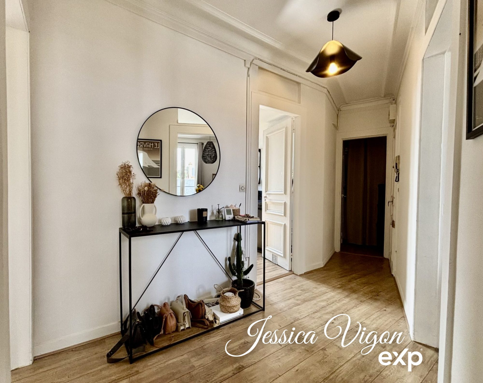 2/3 Room Apartment 56.63 m² – 1/2 Bedrooms – Charming Historic Character – Parquet Flooring, Fireplace – Le Havre 5