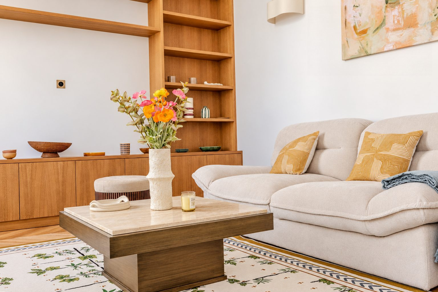 Un élégant pied-à-terre parisien, 60,46 m² avec ascenseur et climatisation