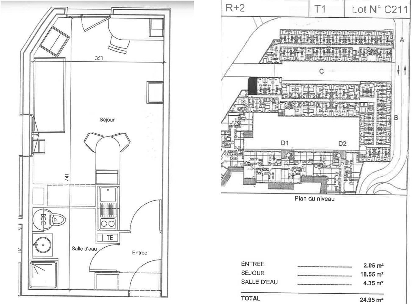 Apartment for sale in Avignon, 24 m²