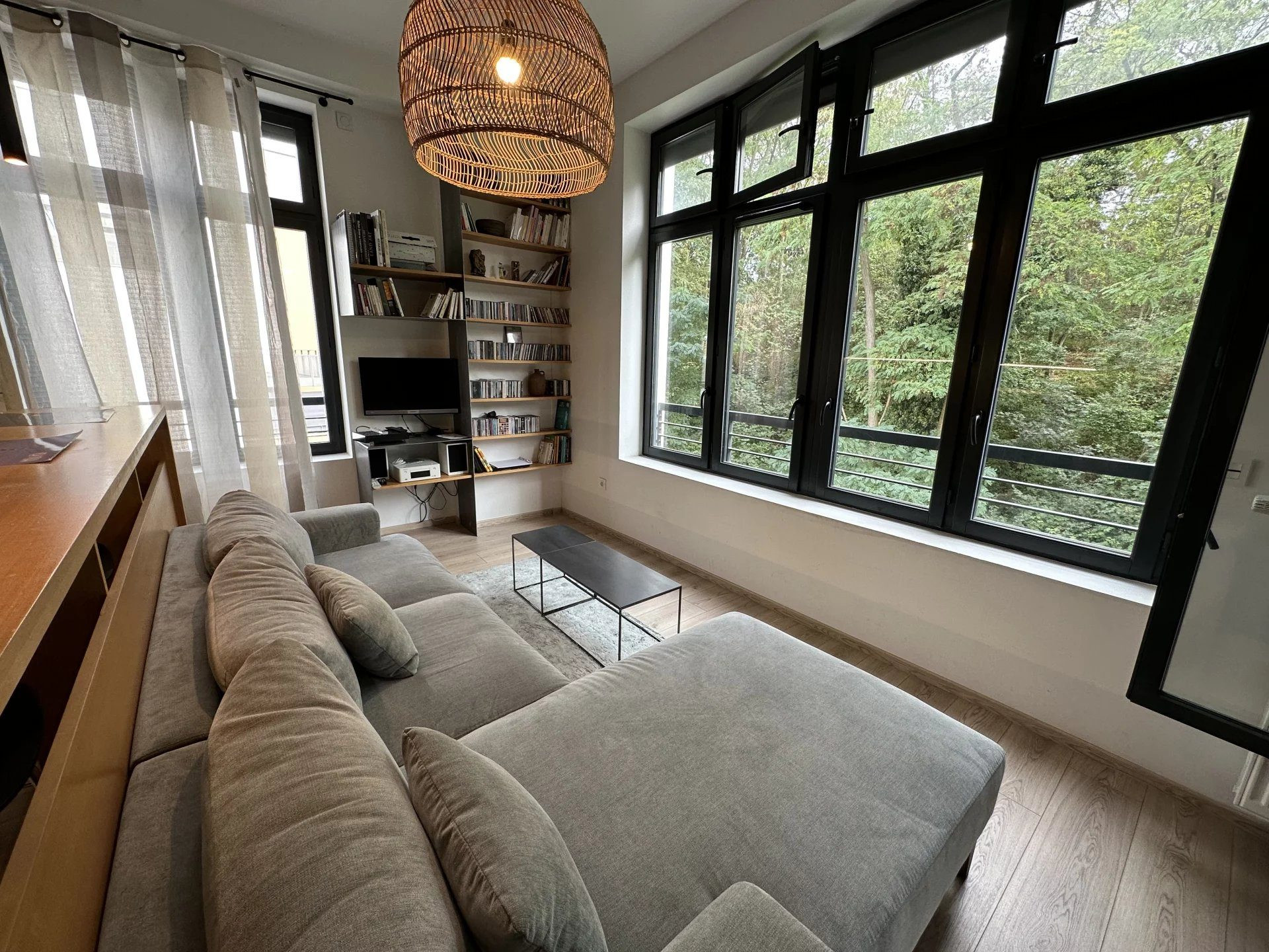 T3 esprit loft avec vue parc - parking