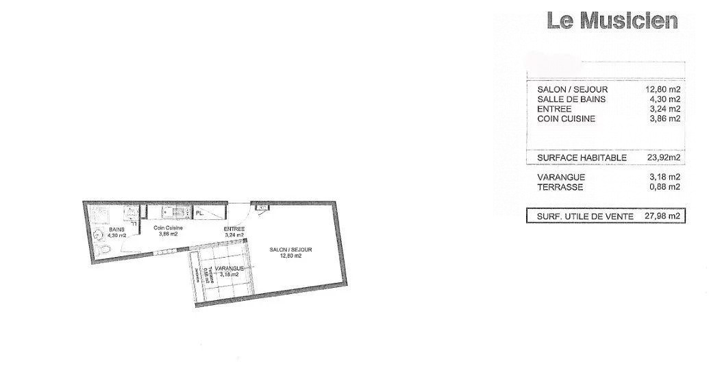 SAINT-DENIS / STUDIO 24 m2 + PARKING