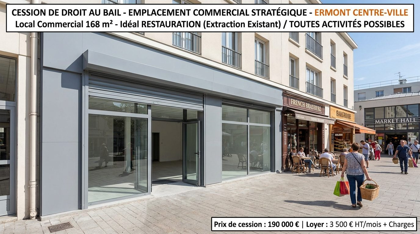 Droit au bail à vendre à Ermont