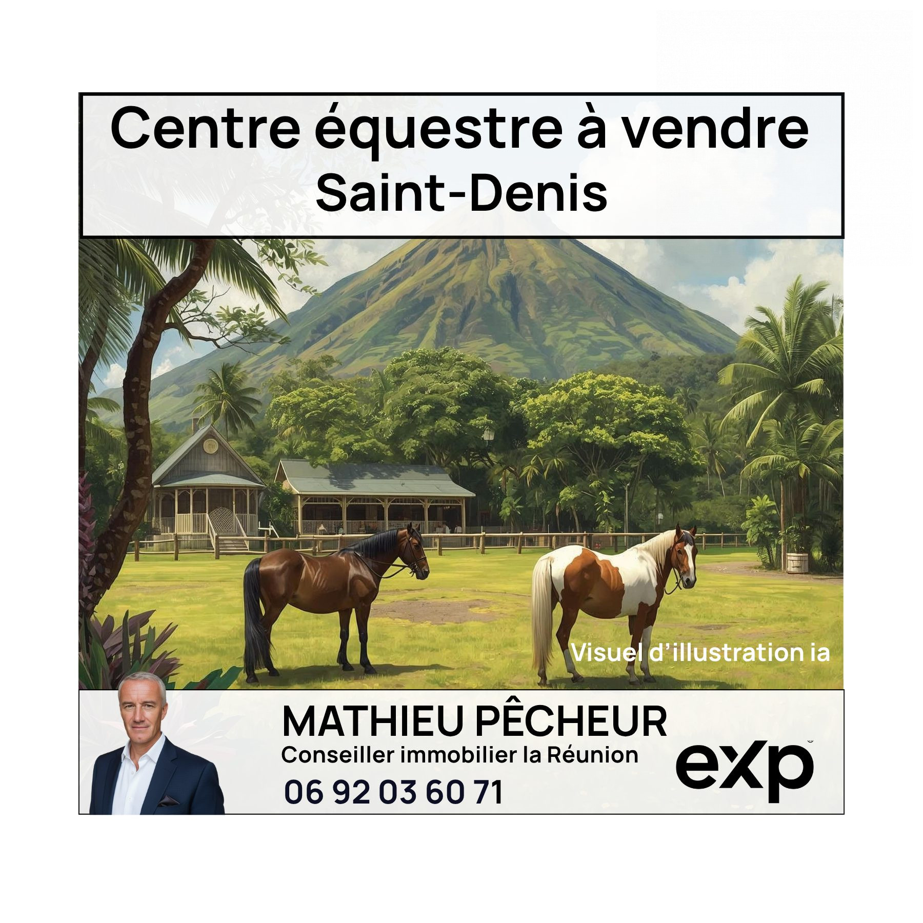 Saint-Denis / Centre équestre à vendre