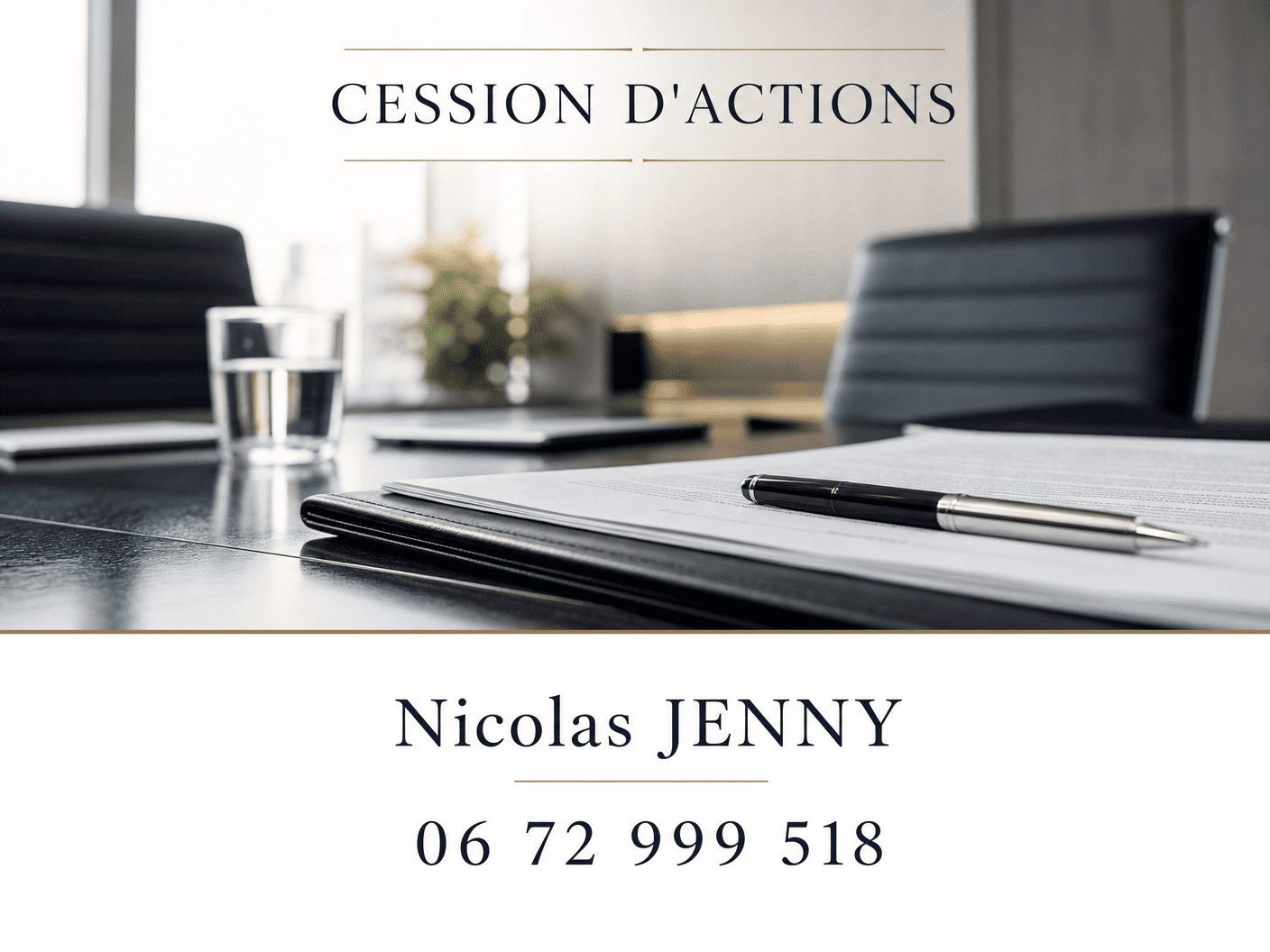 CESSION D'ACTIONS