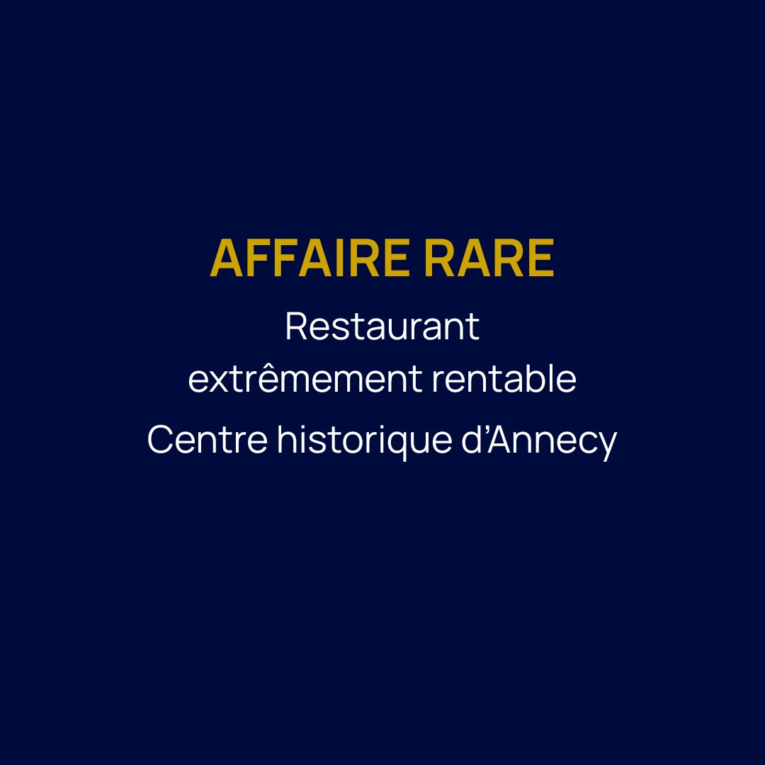 Restaurant à forte rentabilité – Emplacement premium – Annecy centre · 100 m² · 599 000 €
