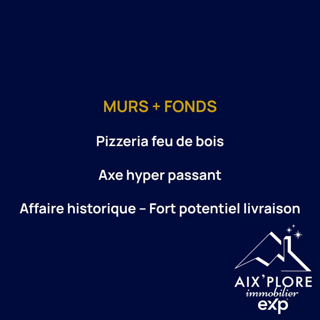 Pizzeria feu de bois à vendre "Murs et fonds" · à Annecy · 77 m² · 742 000 €