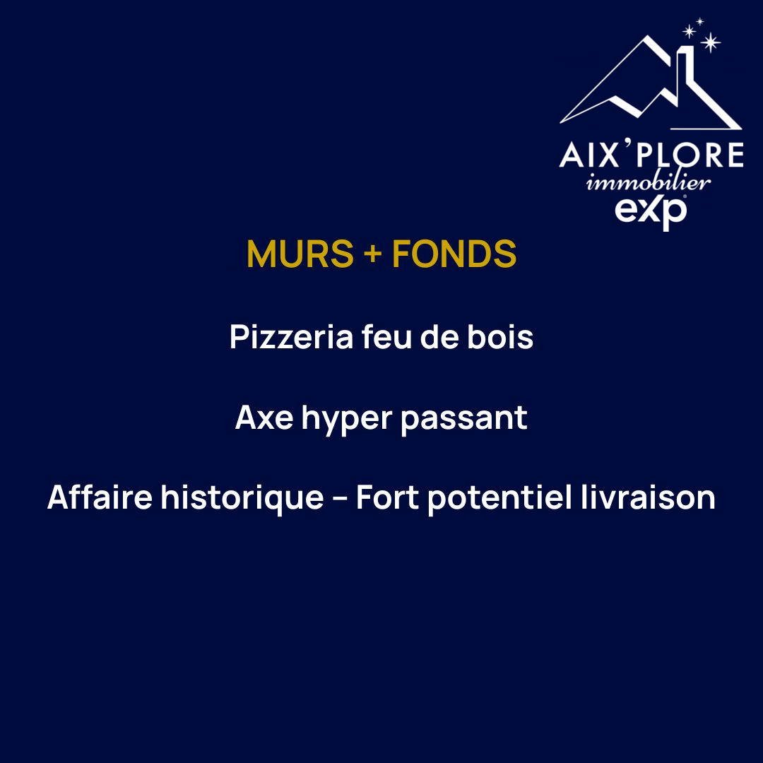 Pizzeria feu de bois à vendre "Murs et fonds"