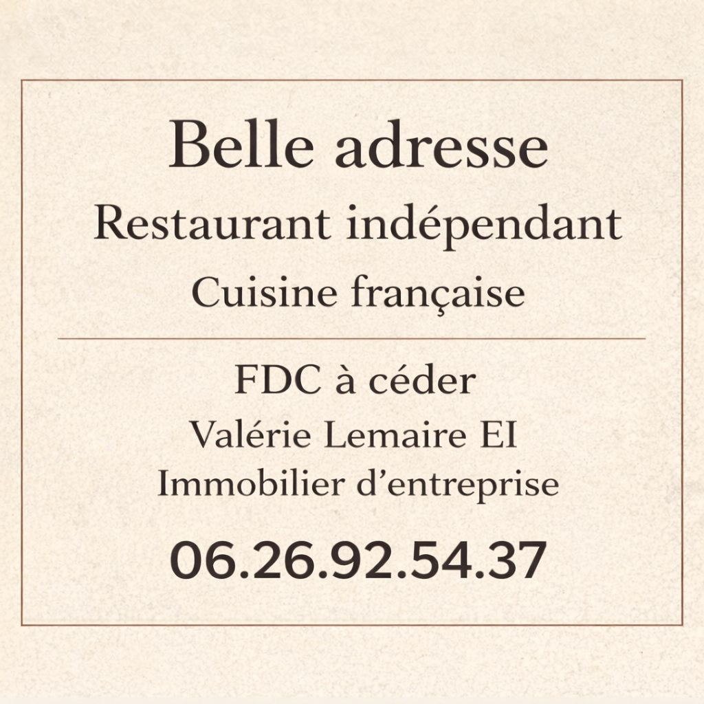 Un restaurant cosy et clefs en mains