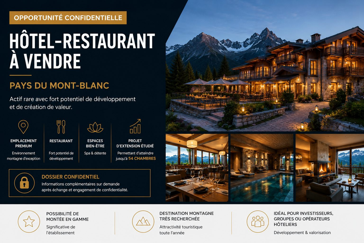Fonds de commerce dans Saint-Gervais-les-Bains · 6 288 000 €