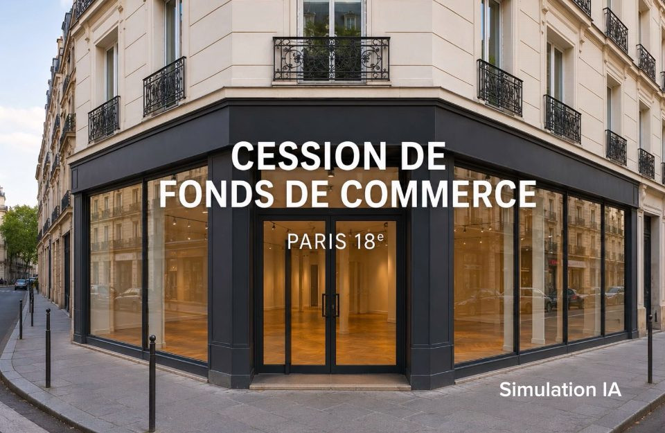 CESSION FONDS DE COMMERCE en angle de rue