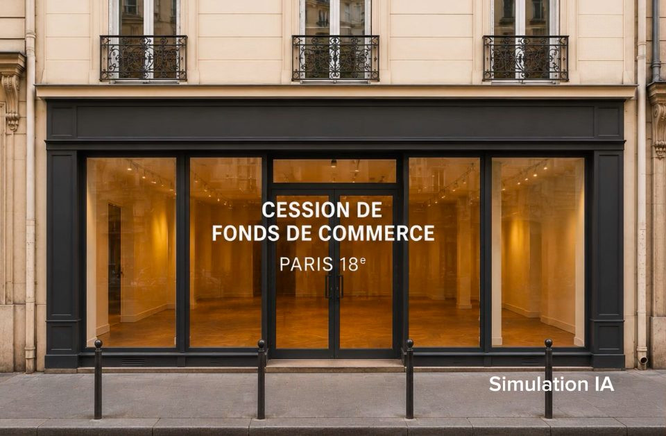 CESSION FONDS DE COMMERCE sur 3 niveaux