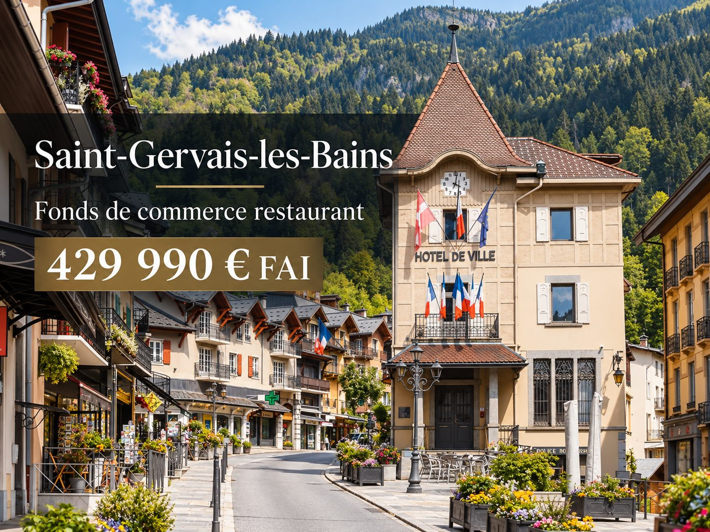 Fonds de commerce dans Saint-Gervais-les-Bains