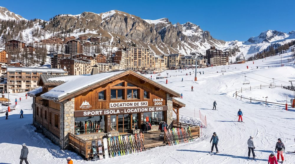 Très rare Magasin Location Skis au pied de pistes